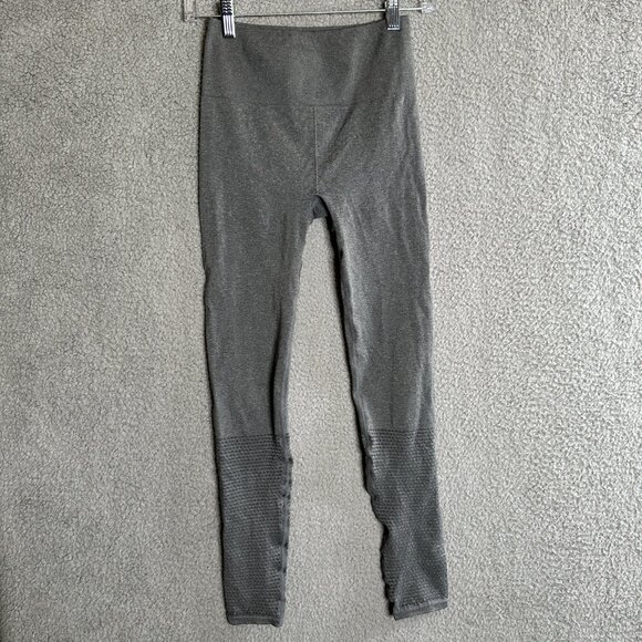 Fabletics Seamless Leggings XS Gray High Rise Compression Workout Pants - Picture 2 of 12